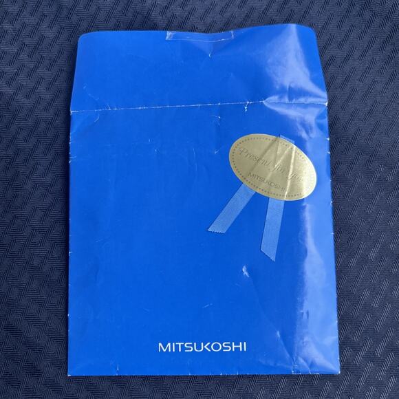 Christian Dior Handkerchief Cotton 18” square Checkered Gift Mitsukoshi Hanky